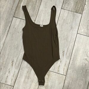 [GARAGE] Olive Green One Piece Bodysuit - Size Large